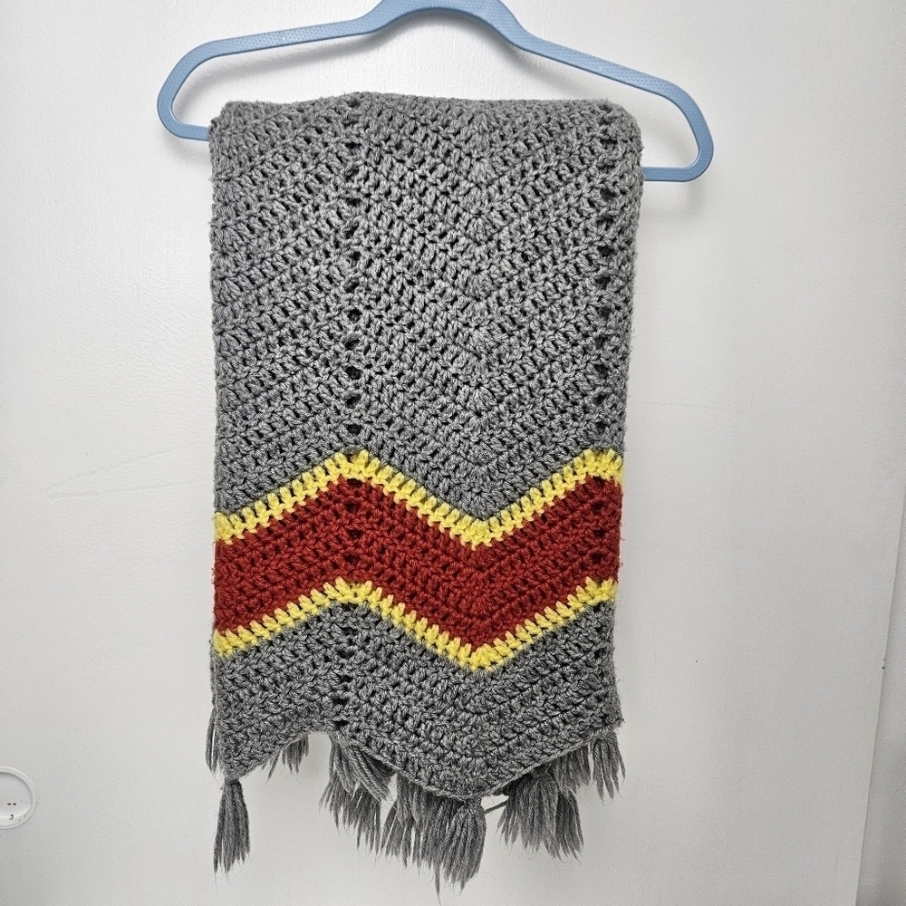 Handmade crochet throw gryffindor